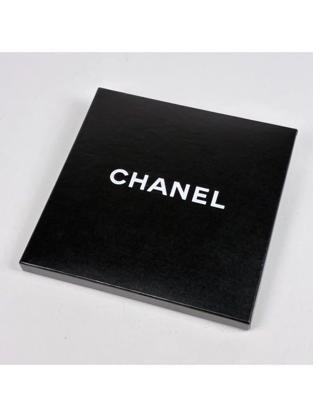 Chanel Scarf CC Logo Silk White Multicolor
